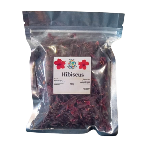 Earth Grounders Hibiscus Flower (50g) – Antioxidant & Heart Support