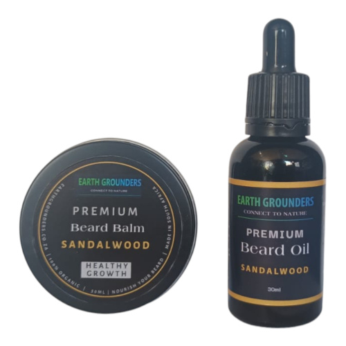 Earth Grounders Sandalwood Beard Duo – Condition & Style Set