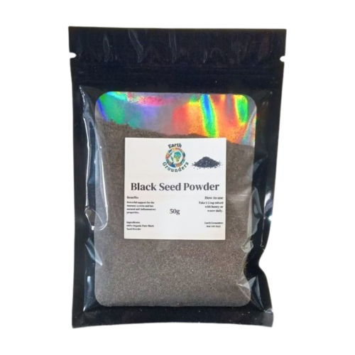 Earth Grounders Organic Black Seed Powder (50g) – Immune & Digestive Powe