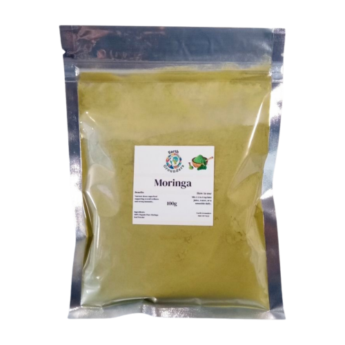 Earth Grounders Organic Moringa Powder (100g) – Pure Green Superfood